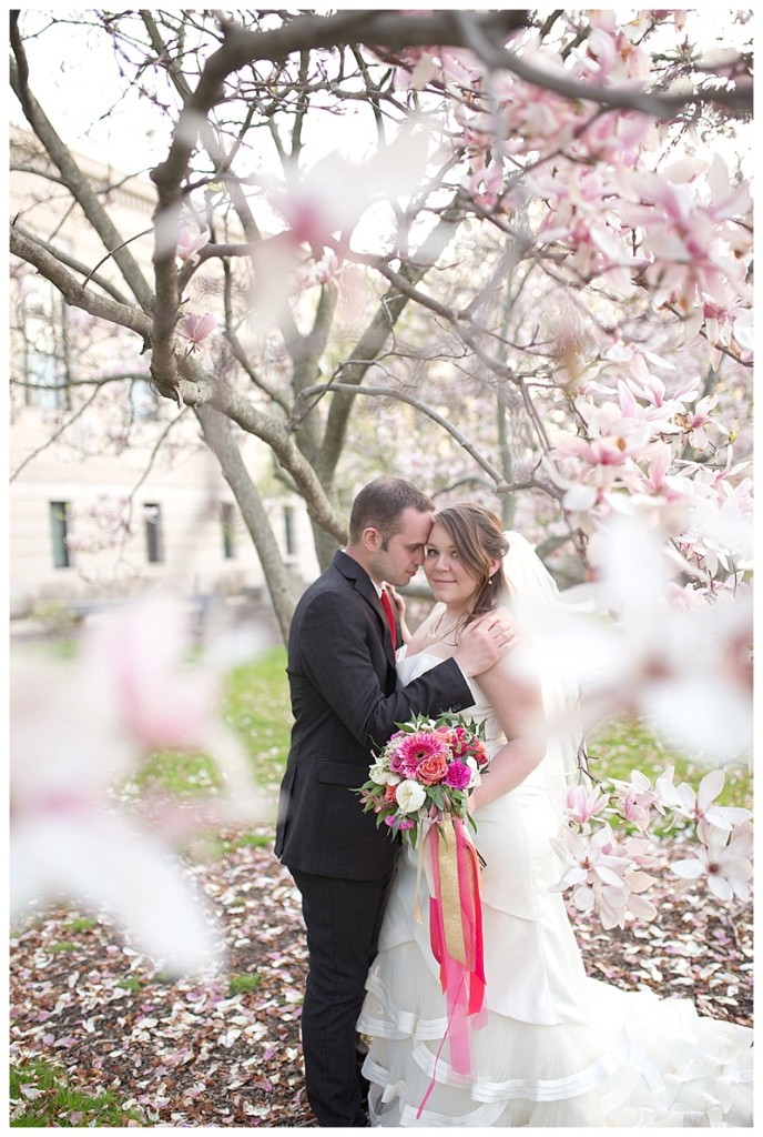 May wedding, blossoms, Kent State University, The Cannons Photography, Northeast Ohio Wedding Photographers