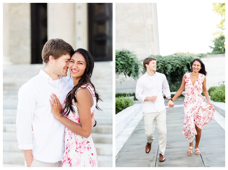 Wedding Photographers in Cleveland Ohio, Bride and Groom portraits at Cleveland Museum of Art taken by The Cannons Photography