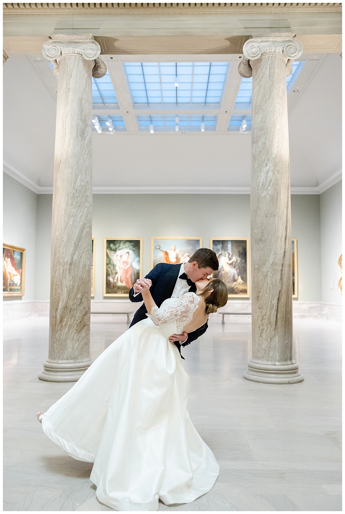 Cleveland Ohio Art Museum Newlyweds Wedding