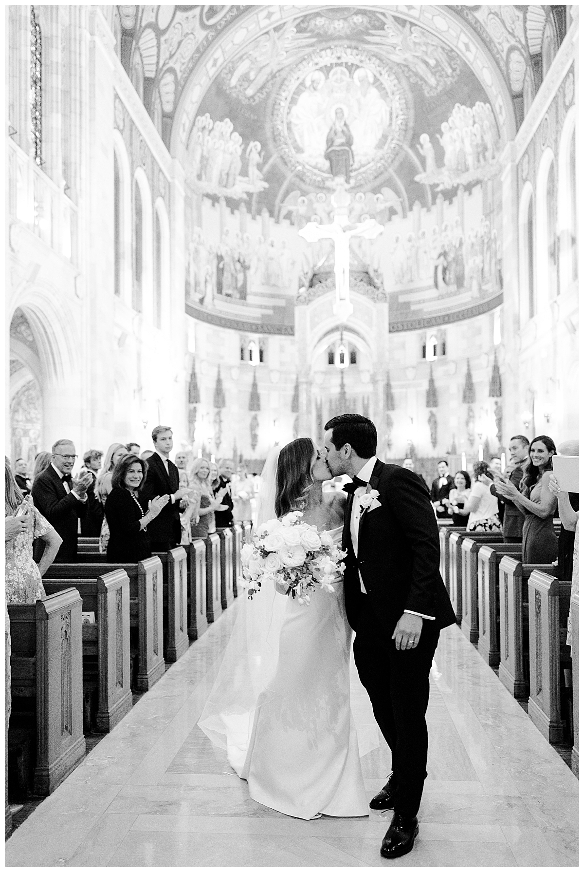 They are married! Bride and Groom Rosary Cathedral Wedding 