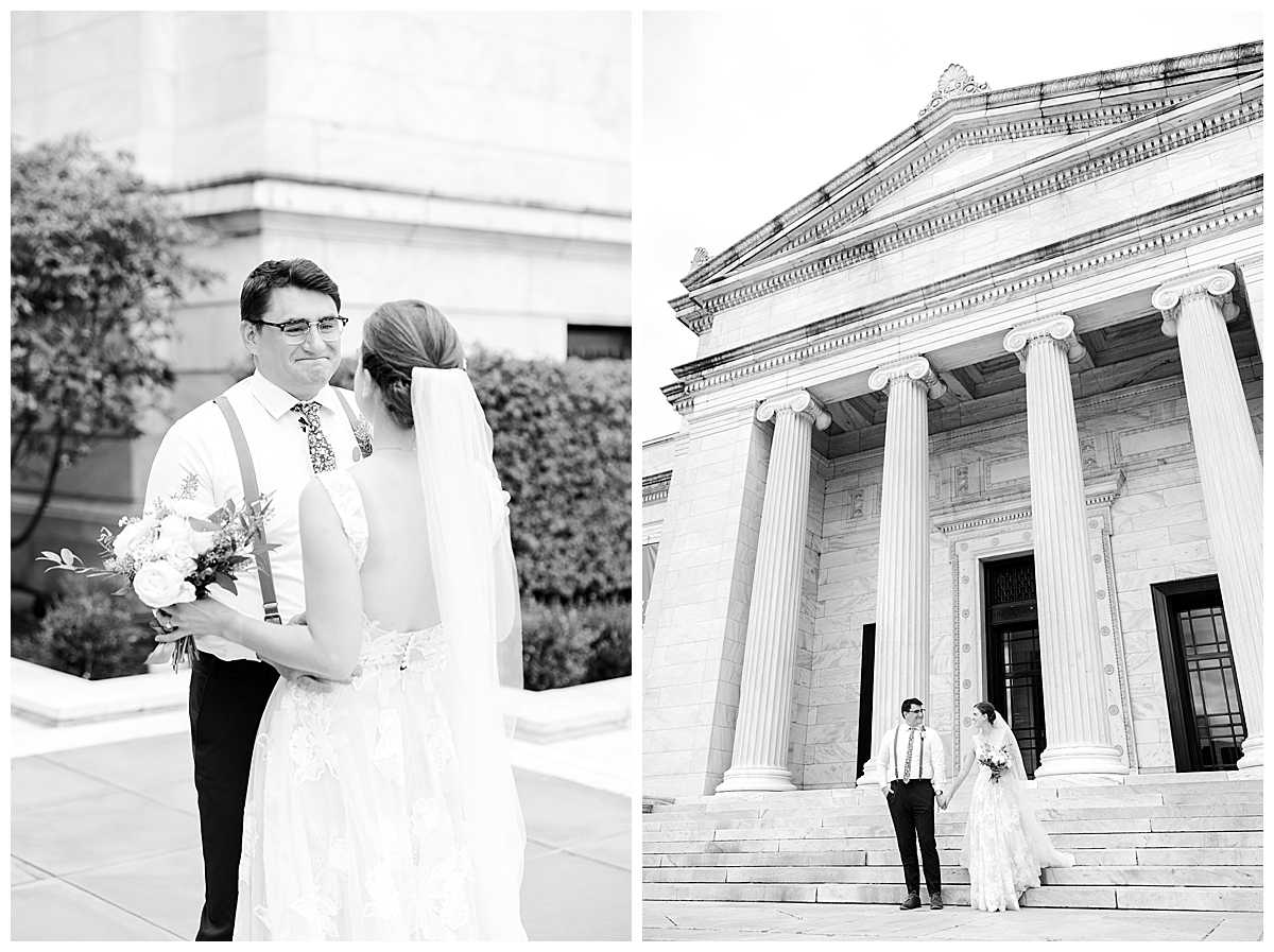 Just married bride and groom portraits