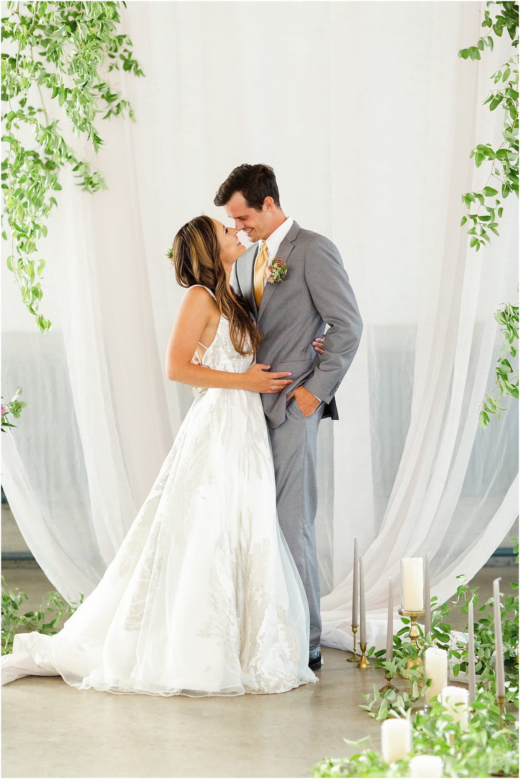 Graceful Gathering Styled Photoshoot Bride and Groom 