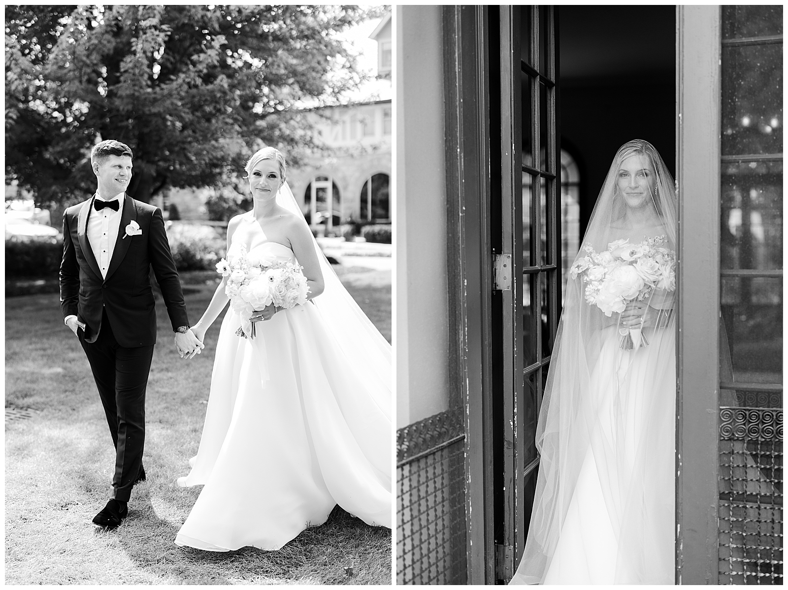 bride and groom and bridal portrait in Cleveland Ohio