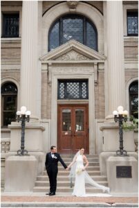 Downtown Canon Wedding Portrait