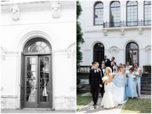 Wedding ceremony at The McKinney House