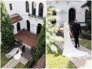 Wedding ceremony at The McKinney House