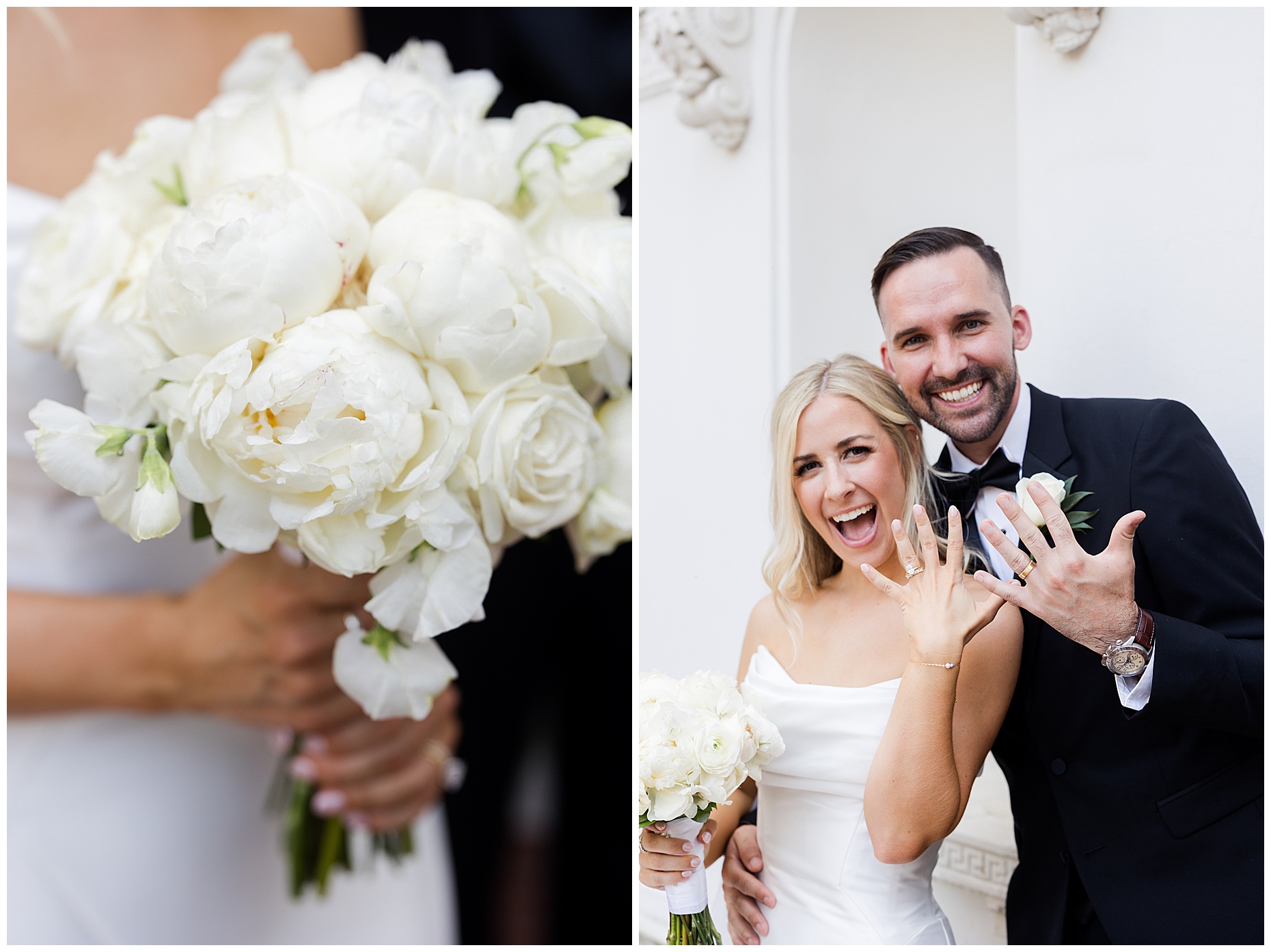 Wedding ceremony at The McKinney House