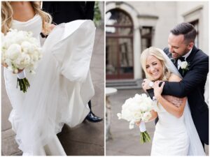 Wedding ceremony at The McKinney House